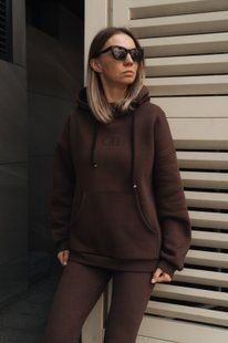 Худі утеплене шоколад GB Style